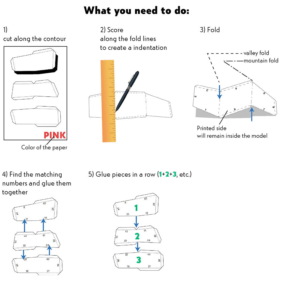 Three Birds DIY Paper Craft Kit – Geometric 3D Wall & Table Decor - caseovo