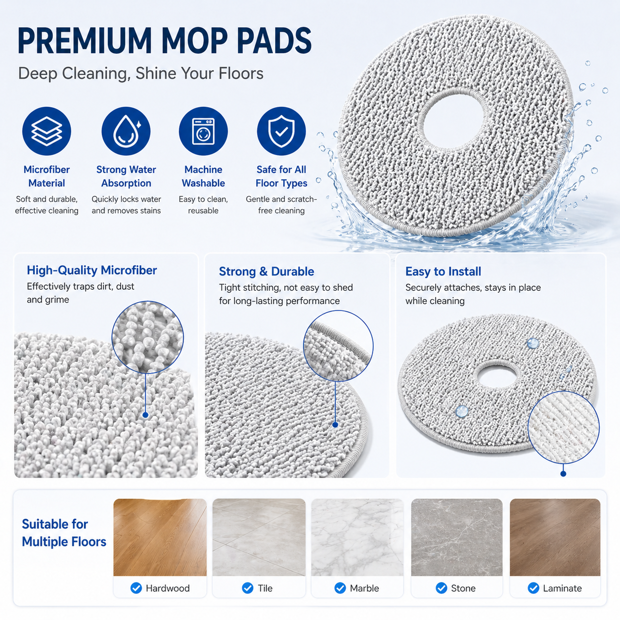 12-Month Replacement Parts Kit for Roborock Qrevo S / Pro / Plus – Main Brushes, Side Brushes, Filters, Mop Pads & Dust Bags - caseovo
