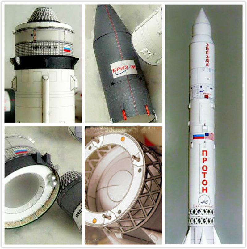 Proton-M Rocket Paper Model 78cm DIY Space Launch Vehicle Kit - caseovo