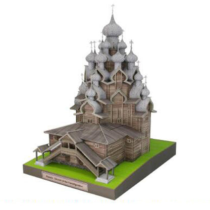 Church of the Transfiguration Paper Model – Russian Architecture DIY Papercraft Kit