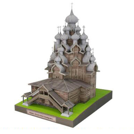 Church of the Transfiguration Paper Model – Russian Architecture DIY Papercraft Kit