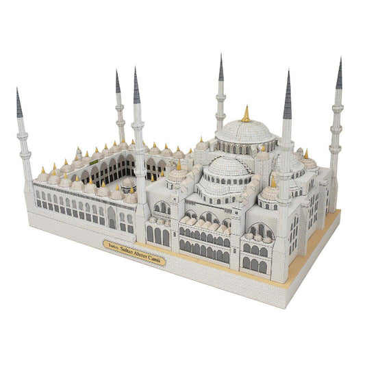 Turkey Sultan Ahmed Mosque Paper Model – Blue Mosque DIY Architecture Papercraft Kit - caseovo
