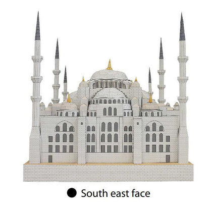 Turkey Sultan Ahmed Mosque Paper Model – Blue Mosque DIY Architecture Papercraft Kit - caseovo