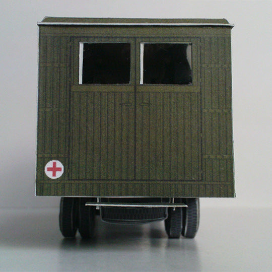 ZIS-44 Soviet Ambulance Paper Model 1:43 – Military Vehicle DIY Kit - caseovo