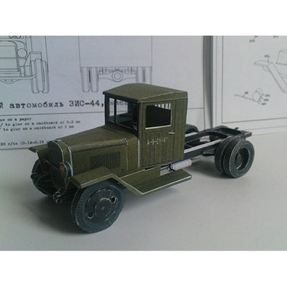 ZIS-44 Soviet Ambulance Paper Model 1:43 – Military Vehicle DIY Kit - caseovo