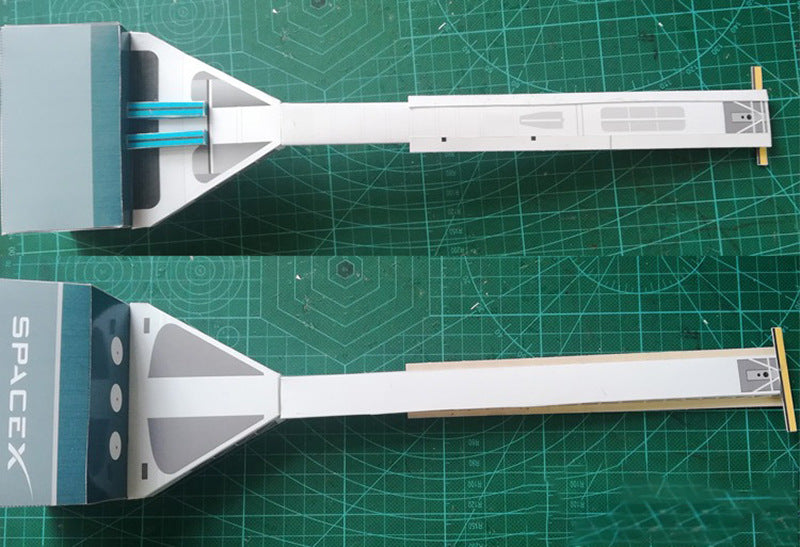 1:160 SpaceX Falcon Heavy Rocket Paper Model – DIY Aerospace Hobby Kit - caseovo