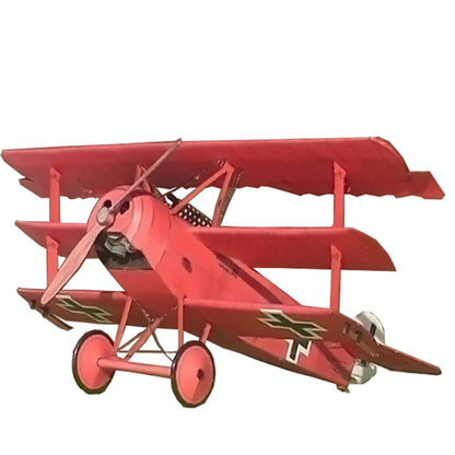 Fokker Dr.I Triplane Paper Model 1:33 Scale WWI German Fighter DIY Kit - caseovo