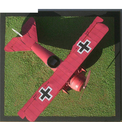 Fokker Dr.I Triplane Paper Model 1:33 Scale WWI German Fighter DIY Kit - caseovo