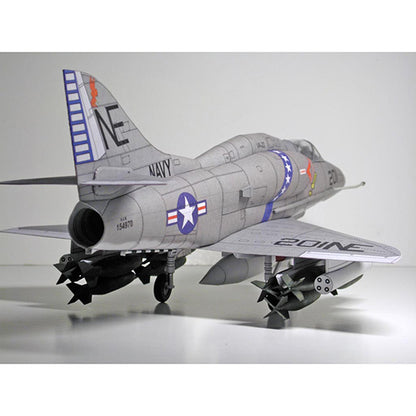 1:33 US A-4 Skyhawk Attack Aircraft Paper Model – DIY Military Plane Kit - caseovo