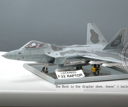 F-22 Raptor 1:33 Paper Model Military Jet DIY Kit 58cm - caseovo