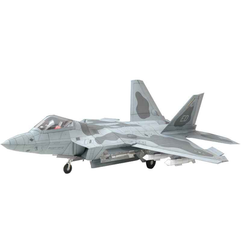 F-22 Raptor 1:33 Paper Model Military Jet DIY Kit 58cm - caseovo