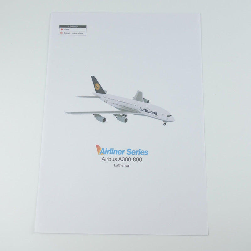 Germany South Korea Airbus A380 Paper Model – Large Scale Civilian Aircraft DIY Kit - caseovo