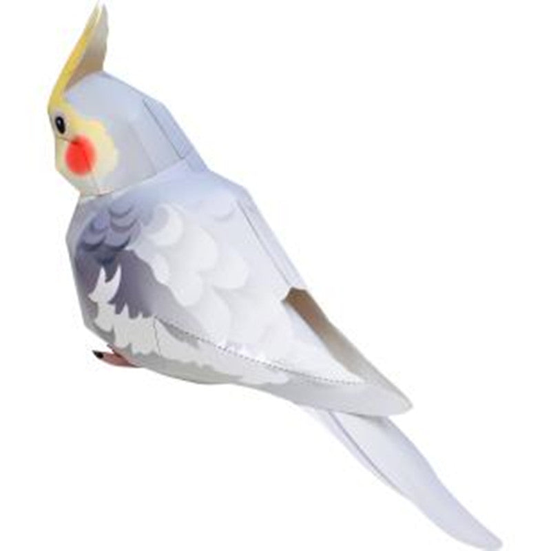 Cockatoo DIY Paper Craft Kit – 15cm 3D Cartoon Animal for Kids - caseovo