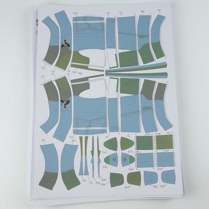 1:33 Su-25 Attack Aircraft Paper Model – Belarus Camouflage Military DIY Kit - caseovo