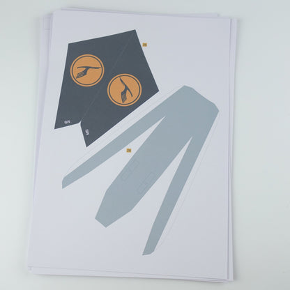 Germany South Korea Airbus A380 Paper Model – Large Scale Civilian Aircraft DIY Kit - caseovo