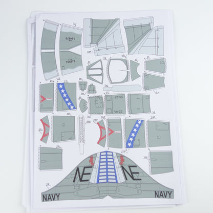 1:33 US A-4 Skyhawk Attack Aircraft Paper Model – DIY Military Plane Kit - caseovo