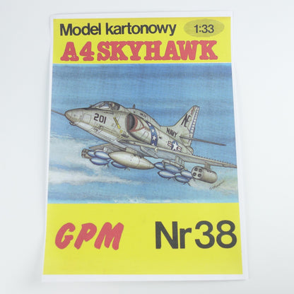 1:33 US A-4 Skyhawk Attack Aircraft Paper Model – DIY Military Plane Kit - caseovo
