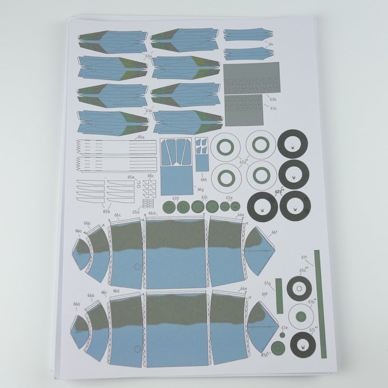 1:33 Su-25 Attack Aircraft Paper Model – Belarus Camouflage Military DIY Kit - caseovo