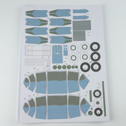 1:33 Su-25 Attack Aircraft Paper Model – Belarus Camouflage Military DIY Kit - caseovo