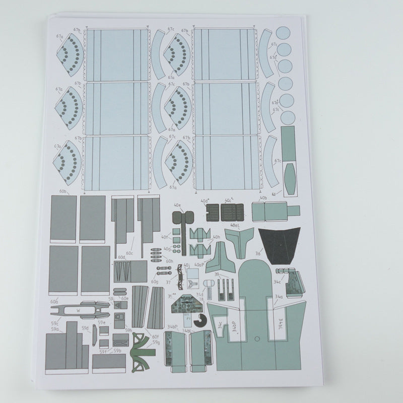 1:33 Su-25 Attack Aircraft Paper Model – Belarus Camouflage Military DIY Kit - caseovo