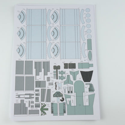 1:33 Su-25 Attack Aircraft Paper Model – Belarus Camouflage Military DIY Kit - caseovo