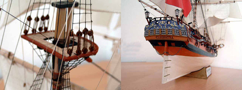 Cleopatra British Ship Paper Model 1:96 – DIY Sailing Ship Papercraft Kit - caseovo
