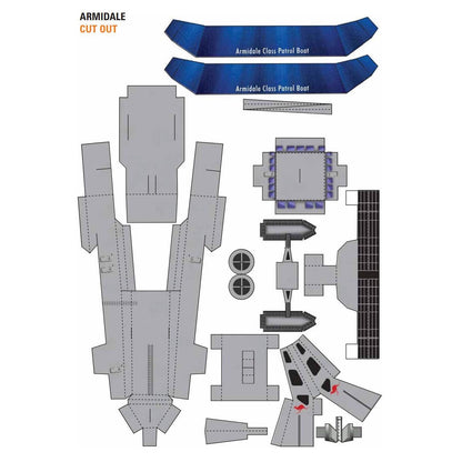 Australian Navy Missile Boat Paper Model DIY Military Ship Kit - caseovo