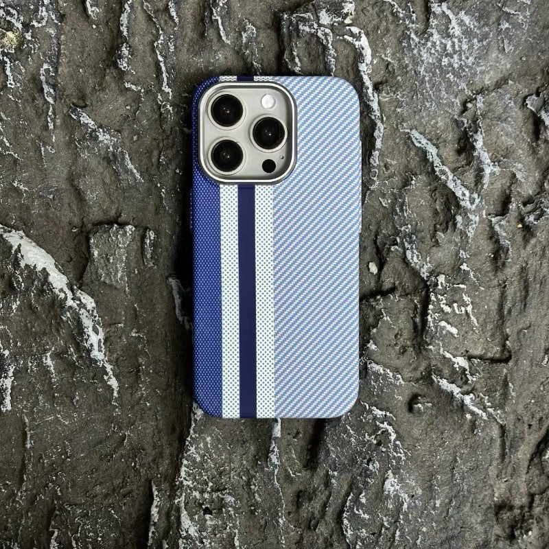 Casedmy Carbon Fiber Texture Matte Magnetic iPhone Case With MagSafe