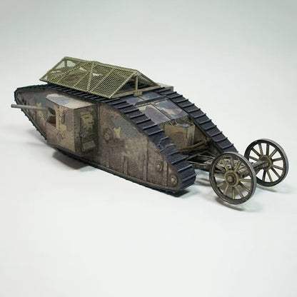 British Mark.I Tank DIY Paper Model – 1:35 & 1:50 Scale Handmade Kit - caseovo
