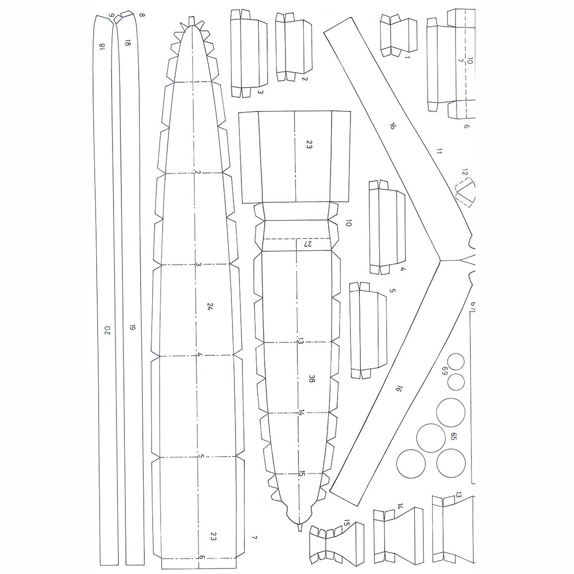 Italian Light Cruiser Muzio Attendolo Paper Model 1:400 Scale Warship Kit - caseovo