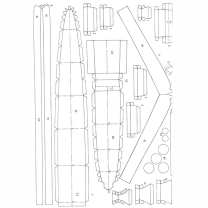 Italian Light Cruiser Muzio Attendolo Paper Model 1:400 Scale Warship Kit - caseovo