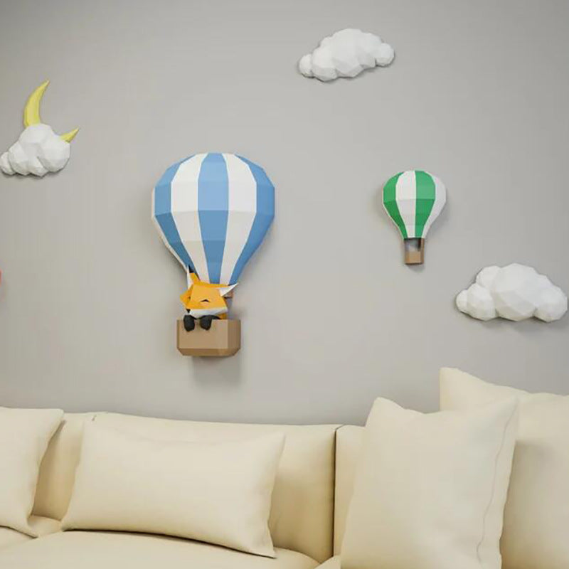 Cute Fox DIY Paper Craft Kit – 58cm 3D Geometric Wall Decor Sculpture - caseovo