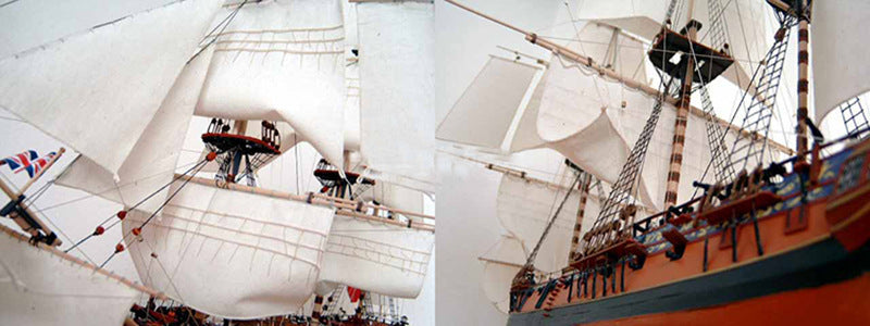 Cleopatra British Ship Paper Model 1:96 – DIY Sailing Ship Papercraft Kit - caseovo