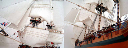 Cleopatra British Ship Paper Model 1:96 – DIY Sailing Ship Papercraft Kit - caseovo