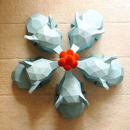 Elephant DIY Paper Craft Kit – 3D Desktop Animal Sculpture - caseovo