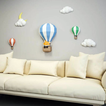 Cute Fox DIY Paper Craft Kit – 58cm 3D Geometric Wall Decor Sculpture - caseovo