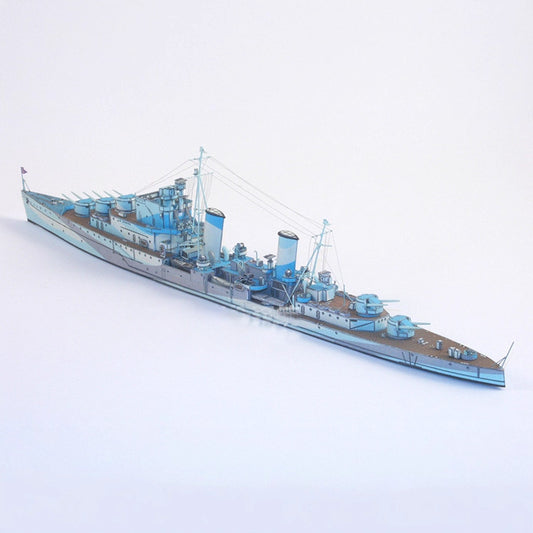 HMS Sirius Anti-Aircraft Cruiser Paper Model 1:400 – British Naval DIY Kit - caseovo