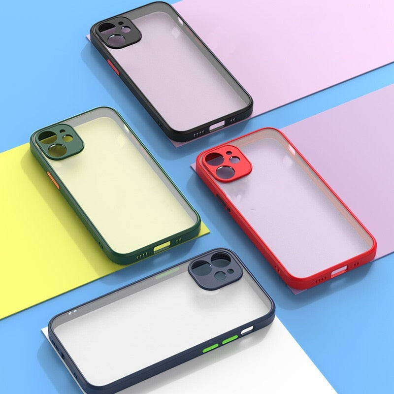 Shockproof Matte Silicone iPhone Case - caseovo