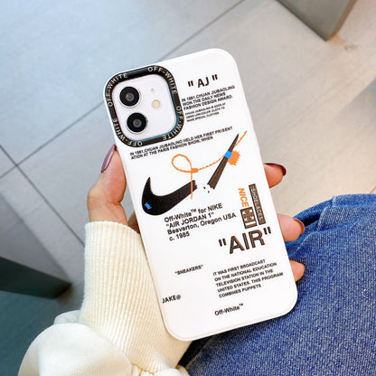 Off-White Nike Inspired iPhone Case | Off White Hype Design Silicone iPhone Case| Designed for most iPhone Models - caseovo