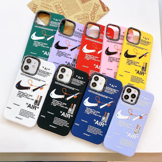 Off-White Nike Inspired iPhone Case | Off White Hype Design Silicone iPhone Case| Designed for most iPhone Models - caseovo