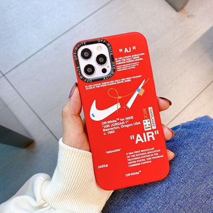 Off-White Nike Inspired iPhone Case | Off White Hype Design Silicone iPhone Case| Designed for most iPhone Models - caseovo