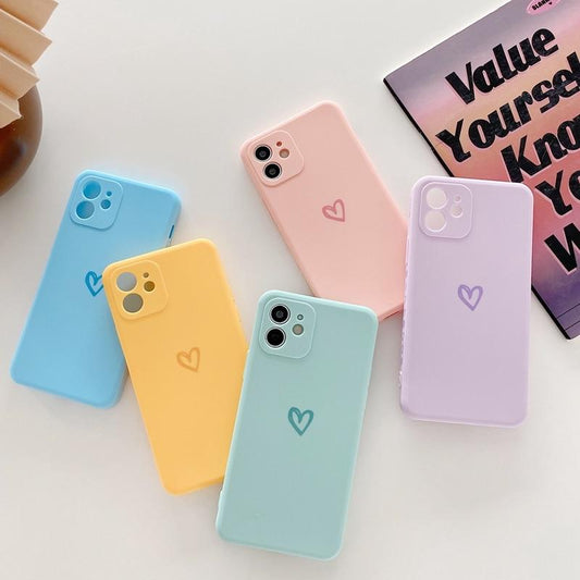 Caseovo Love Series Candy Love Heart Case For iPhone - caseovo