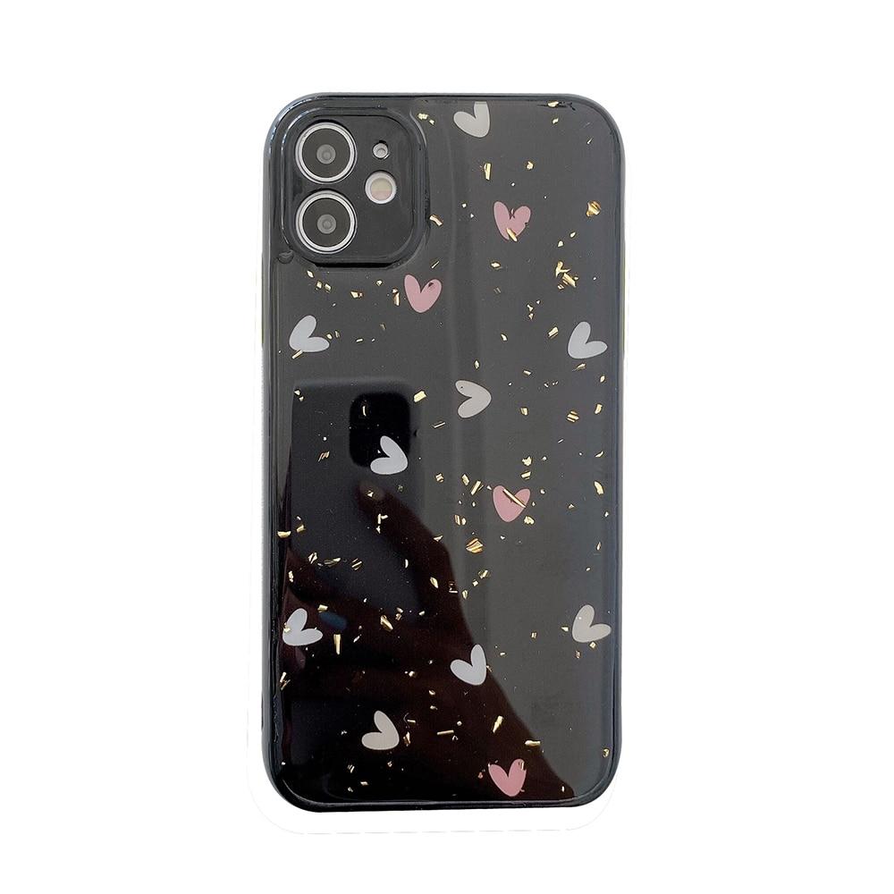 Caseovo Love Series Cute Glitter Love Hearts Case For iPhone - caseovo