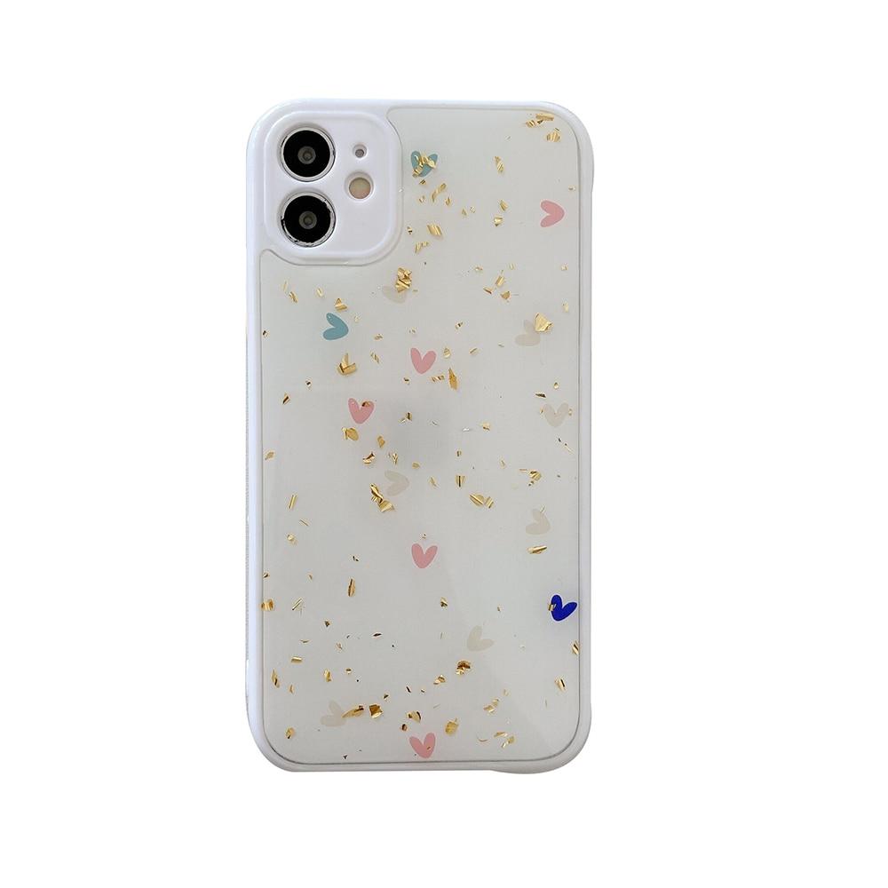 Caseovo Love Series Cute Glitter Love Hearts Case For iPhone - caseovo