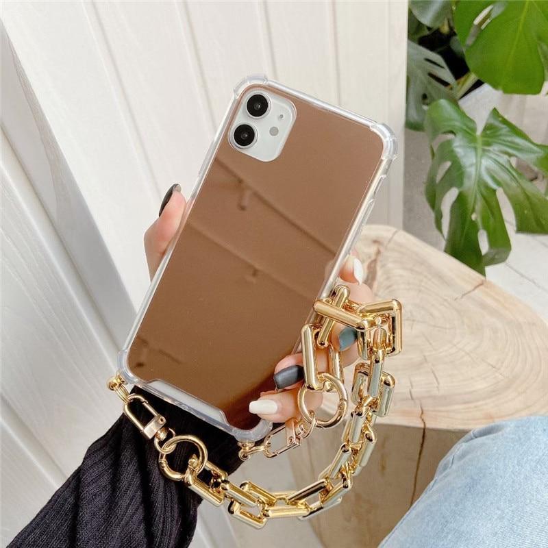 Caseovo Luxury Mirror Chain Case For iPhone - caseovo