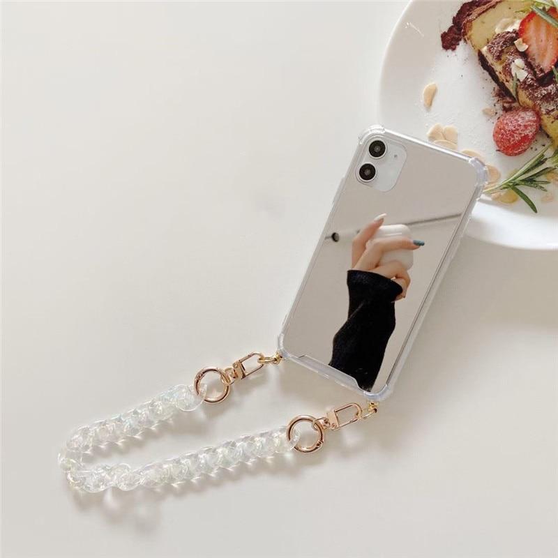 Caseovo Luxury Mirror Chain Case For iPhone - caseovo