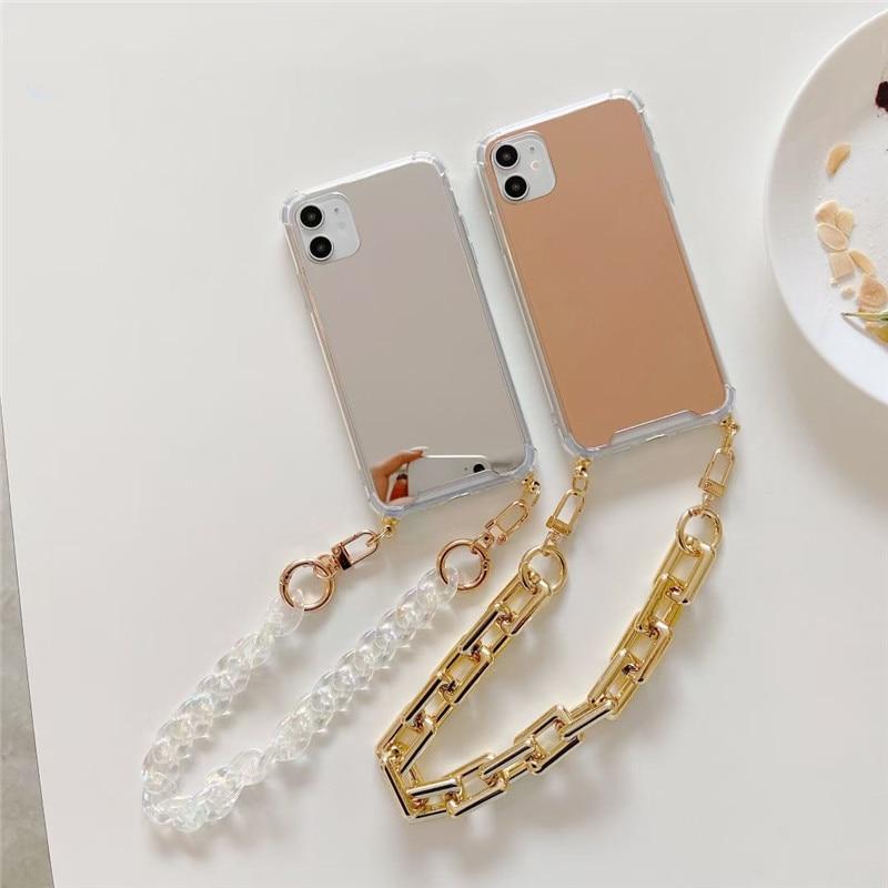 Caseovo Luxury Mirror Chain Case For iPhone - caseovo