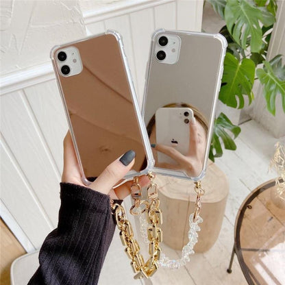 Caseovo Luxury Mirror Chain Case For iPhone - caseovo