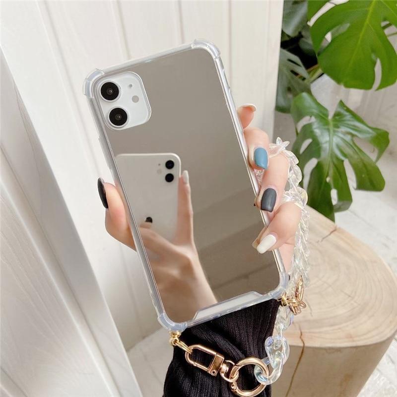 Caseovo Luxury Mirror Chain Case For iPhone - caseovo