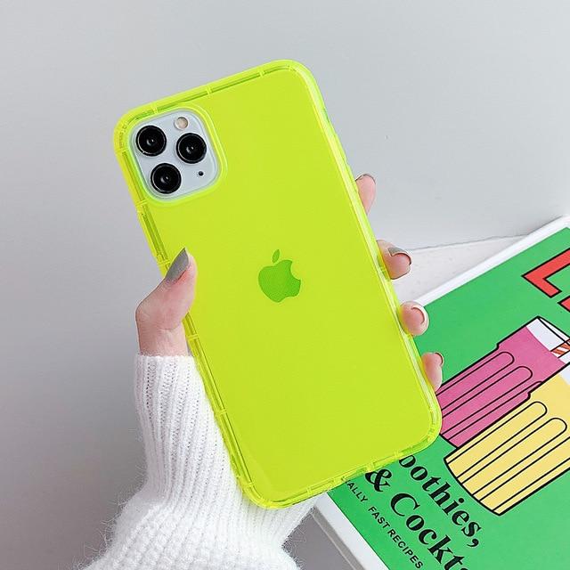 Caseovo Shockproof Transparent Neon Case For iPhone - caseovo